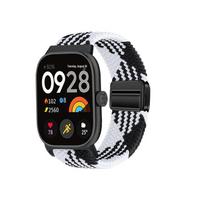 Compatible with Xiaomi Band 8/9 Pro and Redmi Watch 4/5/6: Magnetic Buckle Woven Strap Strap Only (Watch Not Included)