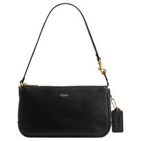 COACH Plaza 21 Metal Hardware Calf Leather Hand Shoulder Bag Small Women's Black juoda