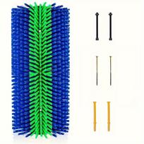 Cow Body Brush, Horse Body Brush, Livestock Cleaning Brush, Half Side Scratching Tool, Cow Brush green