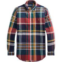 Polo Ralph Lauren SS23 Plaid Pony Logo Embroidered Long Sleeve Shirt Men shirts Multicolor MNPOWOV16820952-999 XXL