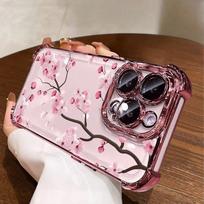 Case For OPPO A3 A5 A6 PRO A6X A79 A78 A38 A18 A17 A16 A1 A2 A3X A5X A98 A58 Plating Daisy Flowers Soft Transparent Cover OPPO A5 Pro