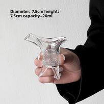 Funny antique Qin Shi Huang teacup cup jazz cup ancient emperor three-legged cup creative wine glass glass 20-100ml