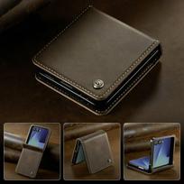 Luxury Leather Case For Samsung Galaxy Z Flip 7 Flip7 5G 2025  Classic Book Funda Samsung Z Flip 7 Case Phone Etui Galaxy Z Flip 7 kava
