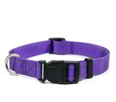 Hot-Selling Adjustable Reflective Pet Collar for Cats and Dogs 40-60cm violetinė