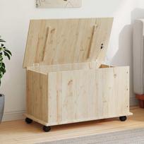 Vidaxl Skrzynia Do Przechowywania Alta, Kółka, 73X39,5X44 Cm, Sosnowa
