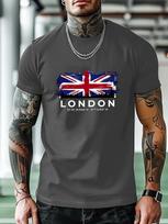London UK Graphic Tshirt - British Flag Design with Text ... XXXXL
