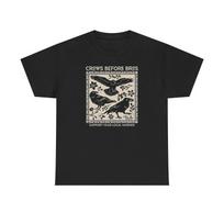 Crows Before Bros Tshirt Gildan Funny Crow Murder Graphic Tee Bird Lover Top S