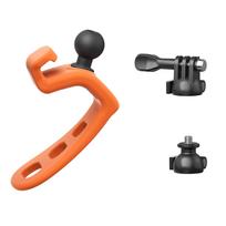 Elastic Strap Mount Camera Holder Shock Absorbing For Cycling Mountaineering Compatibles Most Action Cameras oranžinė