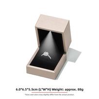 PU Leather Jewelry Box LED Light Bracelet Ring Necklace Organizer  Wedding Gift 1