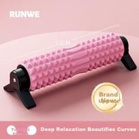 Langwei Support Foam Roller, Muscle Relaxation Solid Roller, Massage Roller, Leg Slimming Fitness Yoga Column, Spiked Club