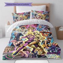 JoJo Bizarre Adventure Quilt Cover Duvet Cover Bedding Set Soft Comforter Cover Bedroom Home Decor -QJY 135x200cm