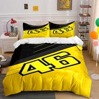 Yellow and black  46  design. Bedding sets Duvet cover sets Duvet covers Pillowcases(1*Duvet Cover 2*Pillowcases without duvet insert) 135x200cm