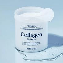 Wellderm Premium Collagen Hydro Toner Pads (60 Pads)