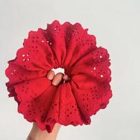 Flower Shape Lace Scrunchies Oversize Exaggerated Hair Rope Sweet Elastic Hair Bands  Daily