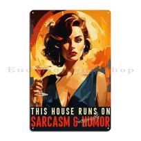 Funny Art Deco Home Print Metal Plaque Poster Retro Plaques Party Vintage Designer Tin Sign Poster 20x30cm（7.8x11.8inch）