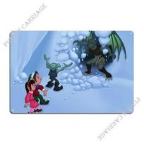 Skretch Fights Off Grife Metal Plaque Poster Pub Plaques Club Cave Design Tin Sign Poster 20x30cm（7.8x11.8inch）