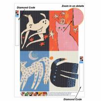 Premium 5D Diamond Painting Kits Whimsical Full Round Drill Rhinestone Art Cross Stitch for Home Decor Wall Art Gift Round 20x30cm