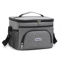25L Insulated Cooler Tote with Zip Picnic Bag Multi-Purpose Shoulder Lunch Bag  Office Worker pilka