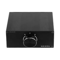 Unpowered XLR Audios Switcher Double Routing Mode Shielded Connection For Professional Sound Systems Recording Gear