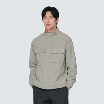 [Snowpeak] Campu Stand-Neck Windbreaker Fog Gray (S24FMCWB14) 100