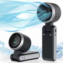 Mini High-speed Handheld Fan Usb Charging Digital Display Portable Desktop Folding Hanging Camping Violent Turbo Fan