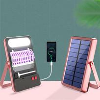 Indoor & Restaurant Solar LED Lighting Green Bug Zapper Insect Control Lamp for Home Household Cross-Border Camping Purple
