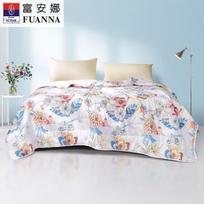 FUANNA Antibacterial Seven-Hole Printed Summer Quilt 203x229cm