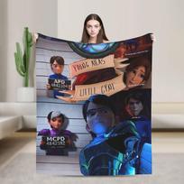 Super Warm Blanket Picnic Trollhunters Tales Of Arcadia Throw Blanket Flannel Bedspread For Living Room Print Sofa Bed Cover Size: 75*100cm, Weight: 230 GSM