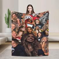 Tate McRae Plush Blanket Child Flannel Throw Blanket For Bedroom Warm Soft Design Quality Bedspread Gift Size: 75*100cm, Weight: 230 GSM