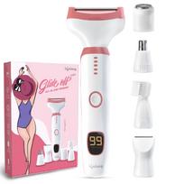 Lifelong Bikini & Full Body Trimmer for Woman | 6in1 Sensitive Painless Intimate Hair Remover Trimmer |Body, Private Parts, Eyebrow, Nose & Facial