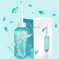 HANNEA® 300ML Neti Pot for Sinus Rinse Bottle Nasal Wash Nasal Irrigation Jal Neti Pot with 2 Nozzles, Nose Cleaner Washing Bottle Nasal Spray Nose