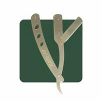 Hair Line Professional Barber Shaving Cut Straight Edge Razor, Safety Beard Salon Smooth Shave Cutting Folding Ustra for Men, Steel