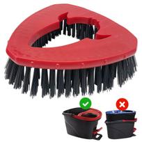 Nesibraižantys šeriai Šveitiklis Vileda Turbo EasyWring grindų šluotai, tvirtas plytelių gilaus valymo šepetys - Dropshipping 17*17*5 raudona