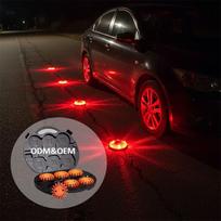 halo Zone for Red Zone Forklift Traffic off Road Warning Light Safety Led Beacon Truck Car Led Lighted Beacon Warning Light Orange Battery type(1 piece)