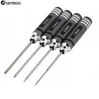 Universal H1.5/2.0/2.5/3.0mm Handle Allen Hex Screwdriver Key Driver Tools for RC Car Tamiya HPI HSP Traxxas Losi Axial Kyosho 4pcs Titanium B