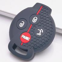 Soft Silicone Moto Key Fob Case for Smart Fortwo 451 Forfour 453 Mercedes-Benz Honeycomb Texture Racing Stripe Scooter Key Fob Protector juoda
