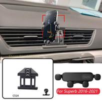 Car Phone Holder For Skoda Superb 3 B8 2016-2025 Gravity GPS Navigation Mount Horizontal Adjustable With Base Accessories 2016-2025