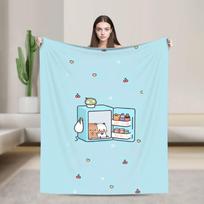 Bubu Dudu Blanket Super Soft Funny Plush Throw Blanket For Students Bedroom Flannel Bedspread Bed Cover Size: 75*100cm, Weight: 230 GSM