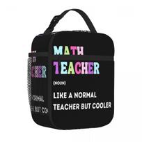 Bestselling Math Teacher Cooler Teacher Lowest Price On Site Gloss Finish Insulated Lunch Bag Roadside Stop Portable Lunch Bag One Size