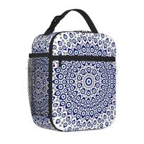 Evil Eye Lunch Bag Insulated Bento Tote Bag Reusable Waterproof Meal Bag Portable Thermal Lunch Container for Work Travel Picnic One Size