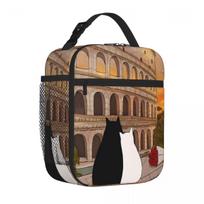 Bestselling Journal Of A Cat In Rome - Romantic Sunset At The Modern Lunch Carrier Open Air Meal Camping Lunch Bag One Size