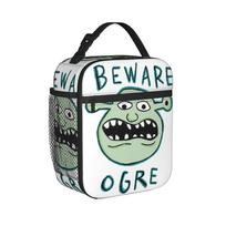 Beware Ogre Shreks Thermal Insulated Lunch Bag for Work  Portable Food Container Bags Thermal Cooler Food Box One Size