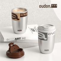OUDON OS-35XK Stainless Steel Travel Coffee Mug 350ml rožinė