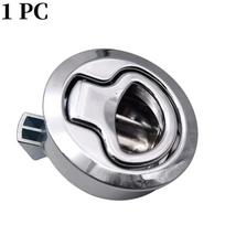 Round Non-locking Boat Marine Deck Latch Stainless Steel Boat Flush Pull Hatch Slam Latch for RV Yacht Marine 1pc