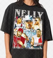 Limited Nelly, Rapper Vintage Shirt Gift for Woman anda Man M