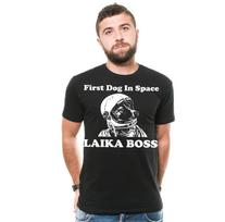 Funny Astronaut Dog T-Shirt: Laika in Space, Dog Dad Gift 2XL