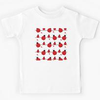 Beautiful little red and black lady bug pattern Kids T-Shirt 110