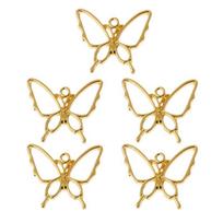 Butterfly Pendant UV Resin Crafts Blank Frame For DIY Necklace Jewelry Making 1 auksas