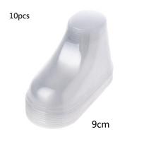 10 vnt./rinkinys Kūdikių kojinytės-bateliai, batukai, atramos, formuoklis, stovas, vitrina -9.0cm (0-3 months) B white