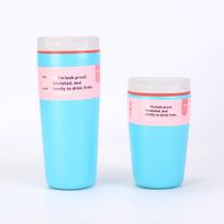 Hot Selling New BPA Free Insulated Stainless Steel Travel Mug Press Office Mug Coffee Tumbler 12oz/20oz OW Water Bottle 20 oz(566.99g) mėlyna